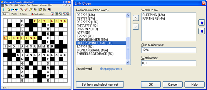 Slot Fillers Crossword